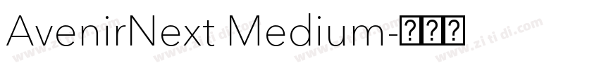 AvenirNext Medium字体转换